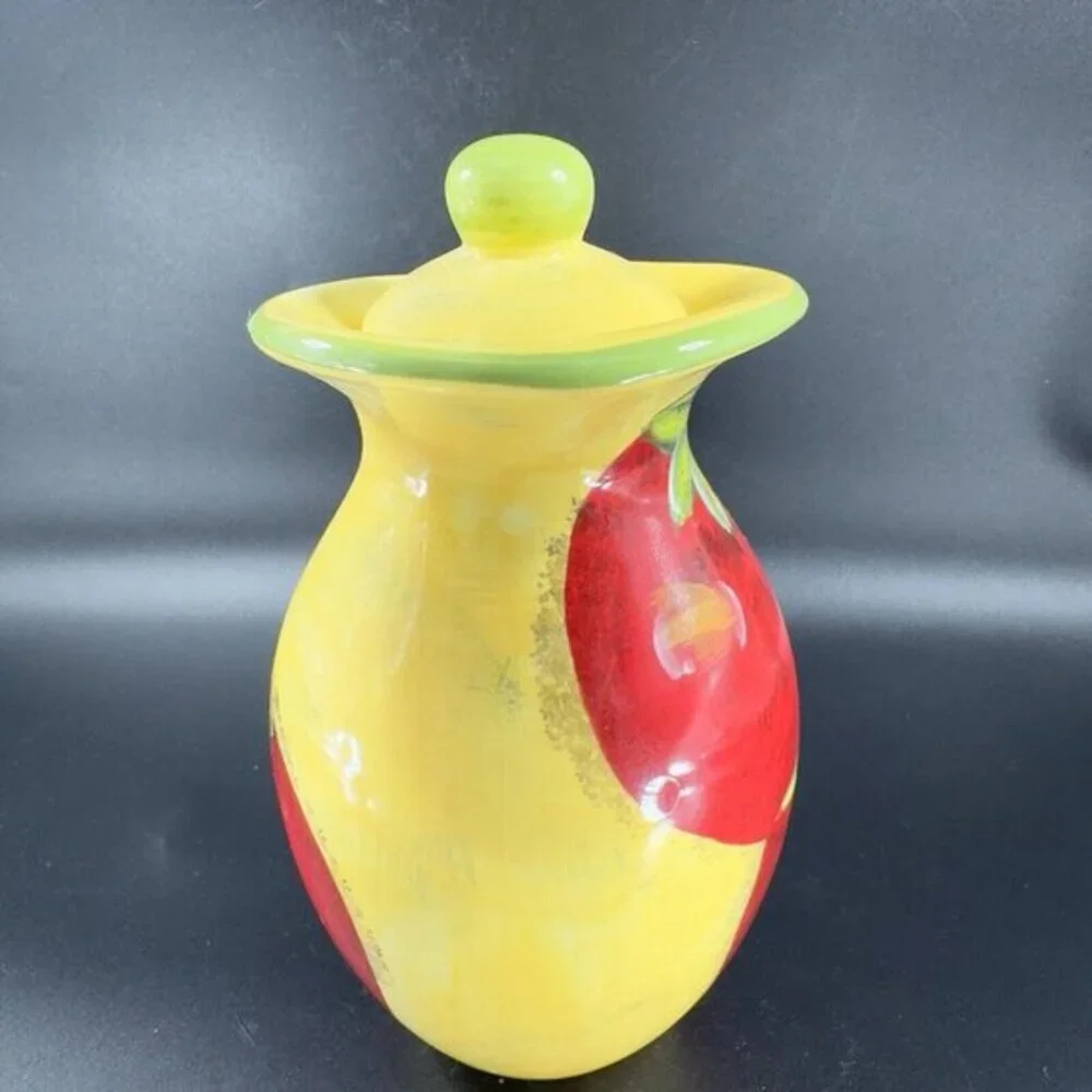 Certified International Stephania Ferri Ceramic Pitcher Jug Carafe With Lid READ
